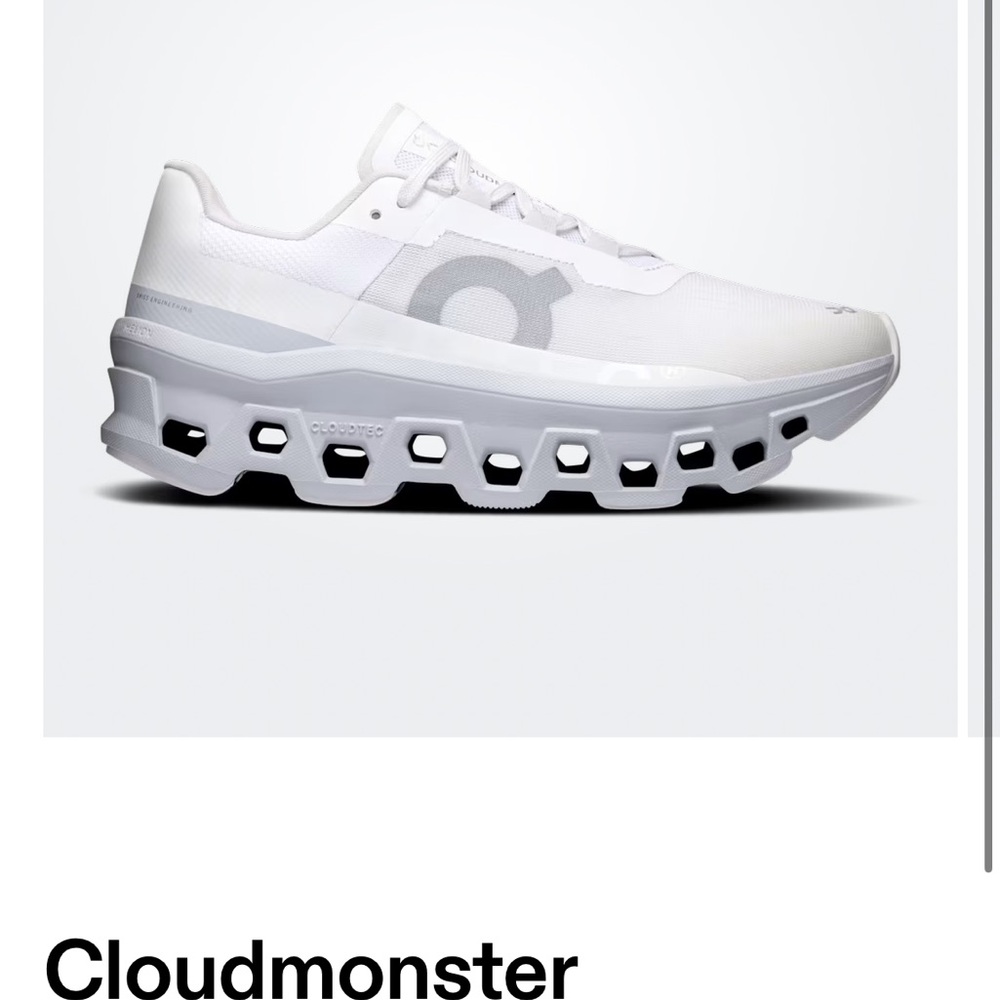 On Running Cloudmonster women’s  Athletic Shoes - White and Gray